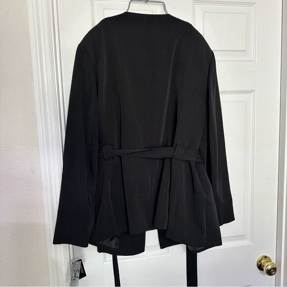 Emily Designs Black Belted Blazer 22W - Picture 4 of 8